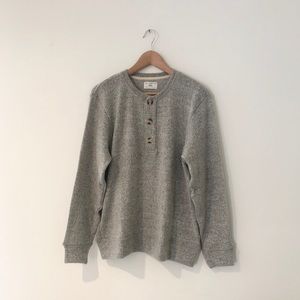 Sol Angeles. Henley sweater. Gray
